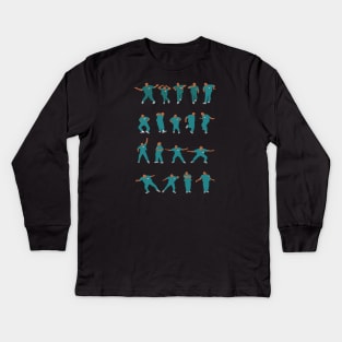 The Turk Dance by doctorheadly Kids Long Sleeve T-Shirt